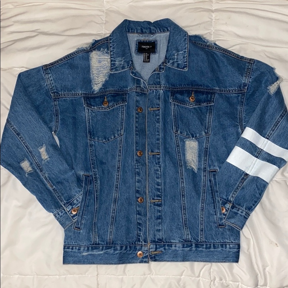 Distressed Jean jacket
